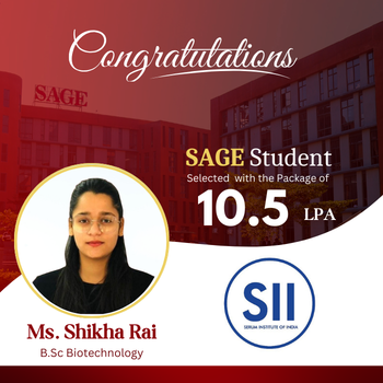 Successful Placement at SAGE University Indore