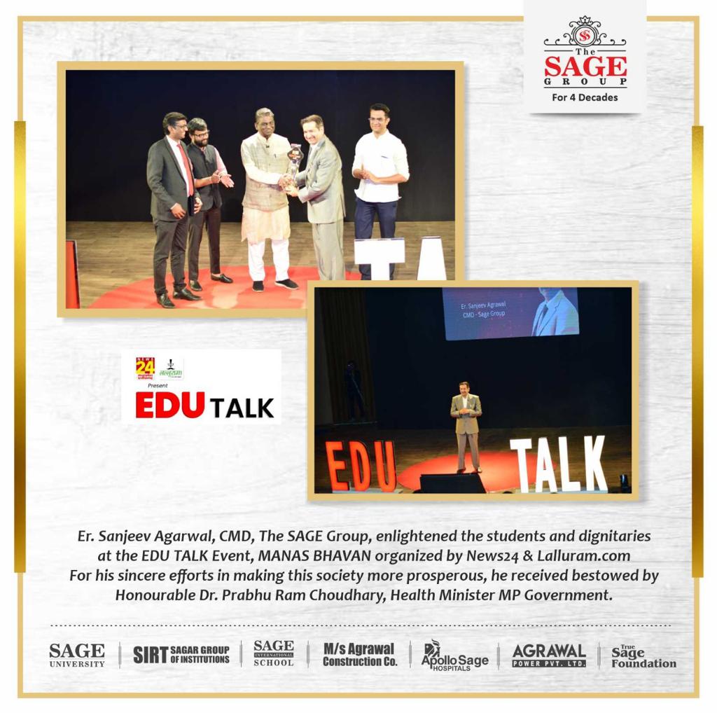An address at EDU Talk to empower society. The memento for sincere and sustained efforts.