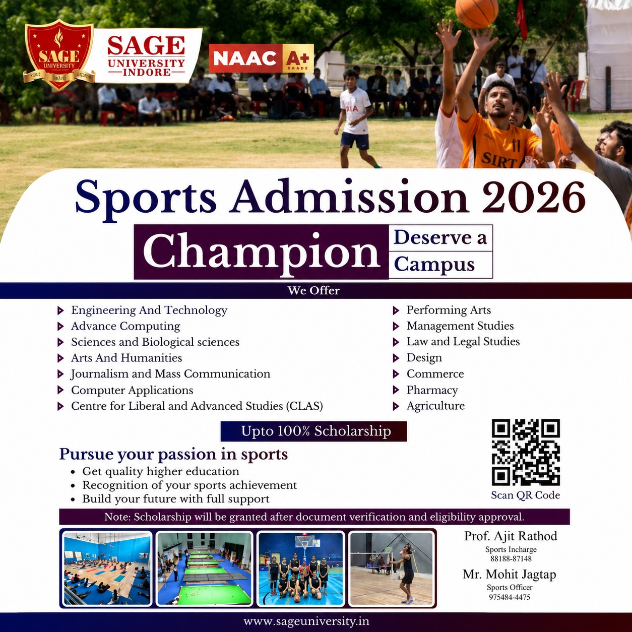 Sports at SAGE University